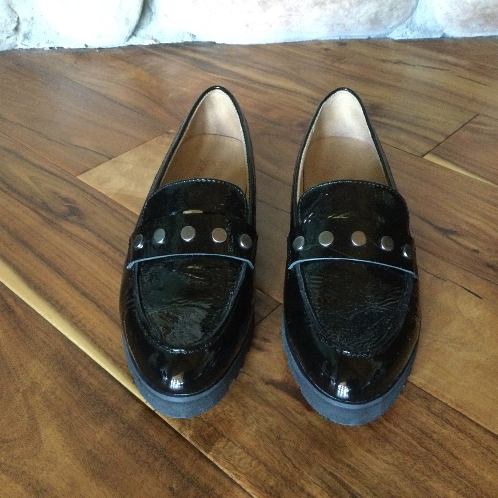 ✔️ Naturalizer Gaia Studded Lug Sole Slip On Loafer Size 8.5